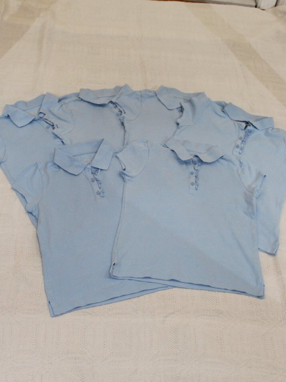 Bundle: (6) Girls Uniform Polo - Size M 7/8